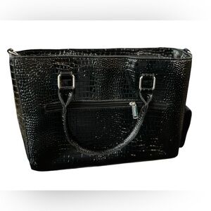 Primeware Black Insulated Wine Tote Clutch Purse